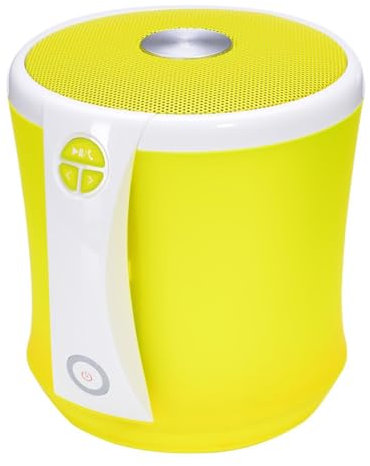 TerraTec Concert BT Neo Bluetooth Lautsprecher, fantastischer Sound, Enormer Bass, bis zu 8 Stunden kabellose Musik, Micro SD Karte, AUX IN für IOS und Android, gelb