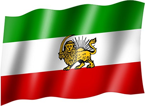 Flagge/Fahne PERSIEN (IRAN alt/Schah) Staatsflagge/Landesflagge/Hissflagge mit Ösen 150x90 cm, sehr gute Qualität