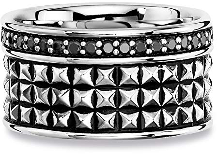 Caï Herren Ring 925/- Sterling Silber Mattiert Spinell Silbergrau 0,840ct 132270737