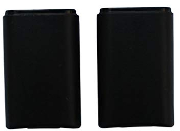 OSTENT Rechargeable Battery Pack Compatible for Microsoft Xbox 360 Wireless Controller Color Black Pack of 2