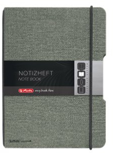 Herlitz A6 My Book Flex Canvas Cover Notebook - Black