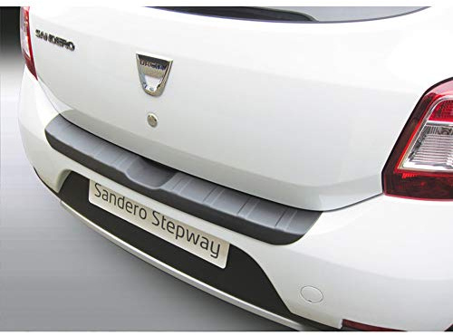RGM ABS Heckstoßstangenschutz kompatibel mit Dacia Sandero Stepway 2012-2020 'Ribbed' Schwarz, Mattschwarz | kompatibel mit Dacia Sandero Stepway 2012-2020 'Ribbed' Schwarz