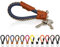 Tumatsch Schlüsselanhänger Bangkok aus Echt-Leder, Fair-Trade (Grau & Braun)