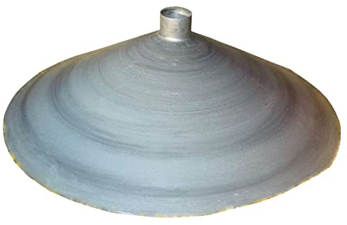Boss Buck Funnel-55 Gallon Durable Galvanized Steel One-Piece Spun Funnel for Deer Feeders Fits Most 55-Gallon Metal & Plastic Drums, Silver