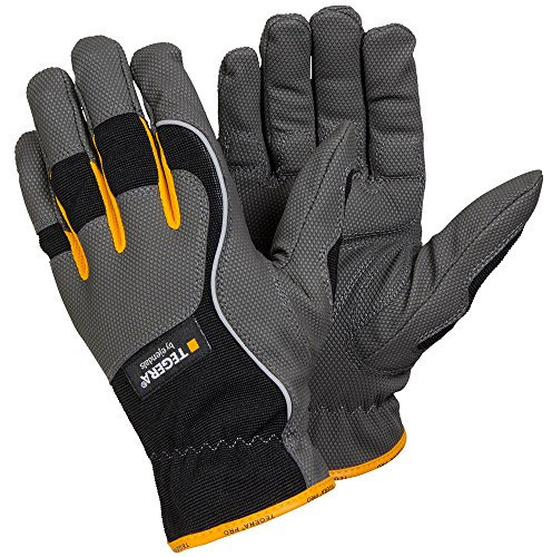 Ejendals Handschuh Tegera 9125 aus Synthetikleder, Größe 9, 1 Stück, grau/schwarz/gelb, 9125-9