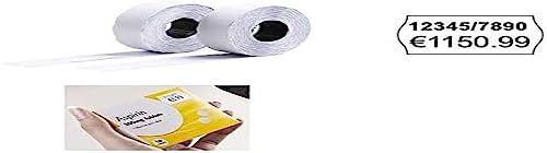 Avery Zweckform PLR1626 Etikettenrolle, 2-zeilig wiederablösbar, 16 x 26 mm, 10 Rollen/12.000 Stück, weiß