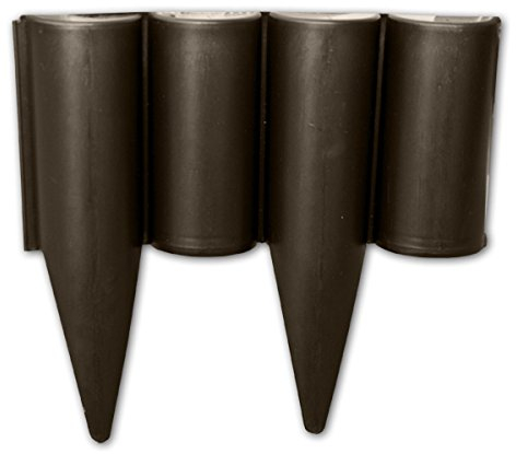 Beeteinfassung - Beetabtrennung - Palisade - 2,5 m lang - Farbe braun
