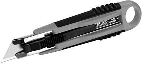 Westcott E-84026 00 Cutter Professional, corpo in plastica, impugnatura Softgrip, larghezza lame 18 mm, grigio/nero