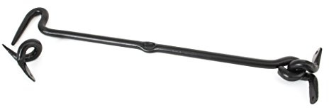 From The Anvil Black 14 Inch Forged Cabin Hook
