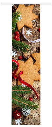 gardinen-for-life Flächenvorhang Spekulatius, Schiebevorhang, Gr.60x245 cm, Weihnachten