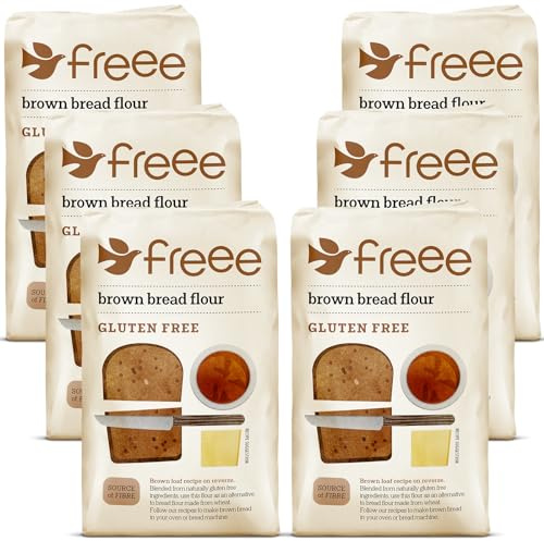 Freee by Doves Farm Gluten Free Brown Bread Flour 1kg (Pack of 5)
