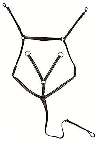 HKM SPORTS EQUIPMENT Vorderzeug mit Martingal, Beschläge Fb. Silber, braun, Pony S