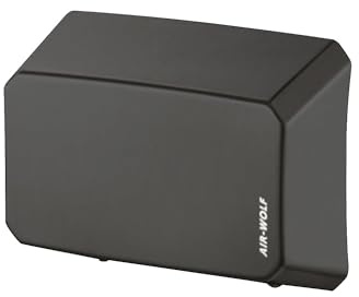 AIR-WOLF Händetrockner, B 32, Edelstahl, schwarz, Serie B | HxBxT 216 x 275,5 x 100 mm, schwarz