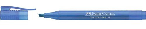 FABER-CASTELL Textmarker TEXTLINER 38, blau VE=3