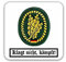 Aufkleber/Sticker Barettabzeichen Jäger Jägertruppe Kampftruppe 7x7cm A3186