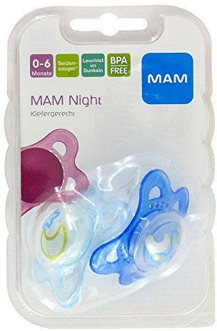 MAM Night Silikon 0-6 Monate 2 St