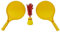 Bremshey von Tunturi - Indiaca Tennis - Peteca Spiel - Indiaca Ball - Indiaca Spiel mit 2 Schlägern und Ball - Federball