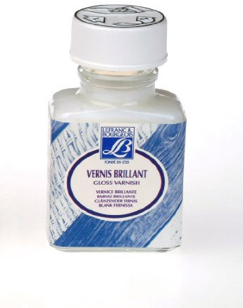 Lefranc Bourgeois Peinture Vernis pour Hobby Flacon 75 ml Transparent Brillant