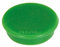 FRANKEN Magnete Rund, 10 Stück, Hochwertige Haftmagnete für Büro, Haushalt, Werkstatt, ideal für Whiteboards, Kühlschrank, Plantafeln oder Schaukästen, 32 mm, Grün, HM30 02