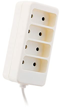 Bloc multiprise 4 prises 6A 2P Blanc - Zenitech