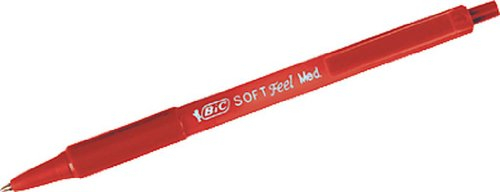 Kugelschreiber Soft Feel, Strichstärke 0.4mm, Schaft in Schreibfarbe, rot