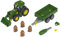 Theo Klein 3905 - BAU- und Konstruktionsspielzeug - John Deere Traktor mit Transportanhänger