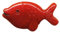 Freak Scene Anstecker - Fisch - rot - DDR Anstecknadel