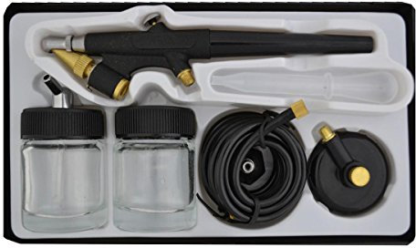 AMUR AIRBRUSH GUN for AIRBRUSH COMPRESSOR SET Double-Action-Gun Special NOZZLE and NEEDLE, UNIVERSAL GUN (Single-Action-Gun 138 D 0.3)