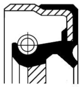 Corteco 01033854B Shaft Seal, manual transmission