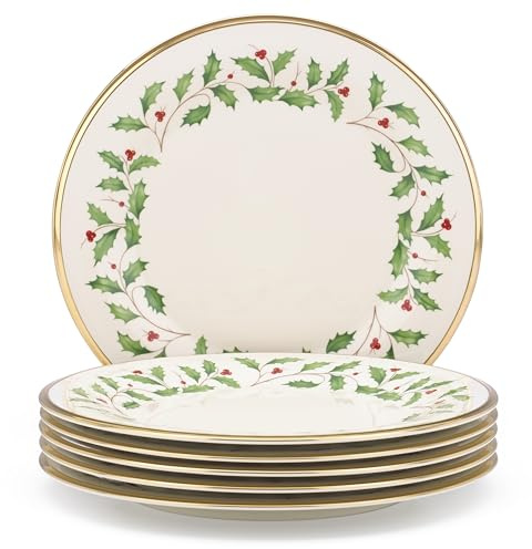 Lenox Holiday Set of 6 Dinner Plates,multi