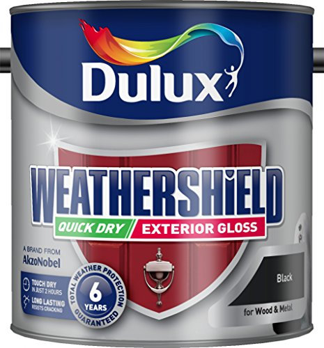 Dulux Weathershield Exterior Quick Dry Gloss 2.5L Black