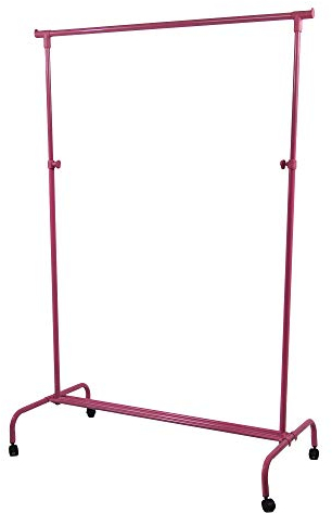 Home Vida Verstellbarer Kleiderständer für Einzelkleiderständer, Rosa