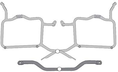 PORTAVALIGIE LATERALE SPECIFICO PER VALIGIE MONOKEY GIVI PL4114