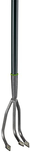 Draper 100mm Carbon Steel Cultivator | Garden Hand Tools | Heavy-Duty Hand Cultivator | 3 Prong Gardening Fork | Tubular Steel Head | 88796