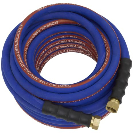 Sealey Extra-Heavy-Duty Air Hose 15m x Ø13mm with 1/2 BSP Unions - AH15R/12