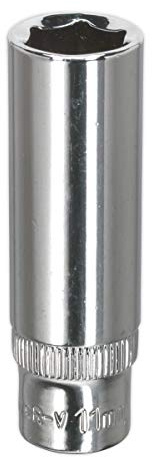 Sealey Sp1411D Walldrive Socket 11Mm Deep 1/4Sq Drive Fully Polished