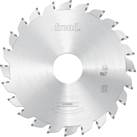Freud LI16MBB3 100 mm con 12+12 dientes diseño carburo punta ajustable hoja de puntuación para anotar recubrimiento en paneles laminados de doble cara