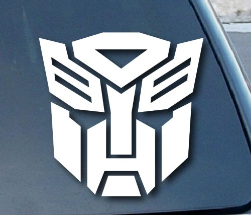 Ritrama Aufkleber/Autoaufkleber/Sticker/Decal White - Autobot Transformer Car Window Vinyl Decal Sticker 203mm breit