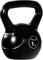 MOVIT Kettlebell BASIC BLACK, Kugelhantel mit Bodenschonender Kunststoffhülle, 1 bis 20 kg, Schadstoffgeprüft, 1 kg