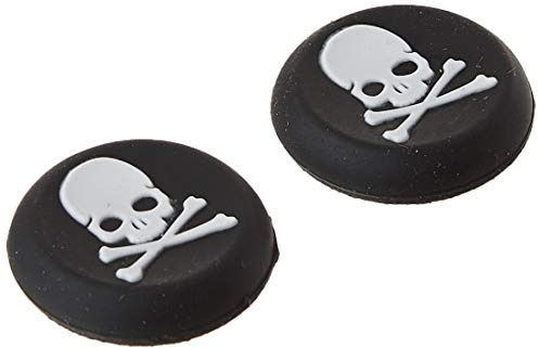 VIVI Audio® - Tapas para Palos de Mando para PS4, Xbox One, Xbox 360, PS3, PS2, diseño de Calavera, Color Blanco