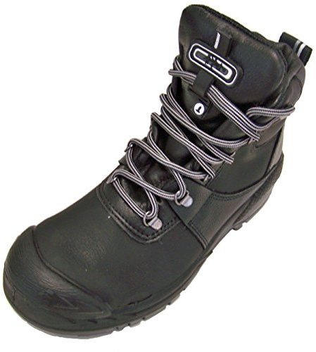 ARBESKO 423 Fully Lined Leather Ankle Safety Boot (42 EU / 8.5 US Mens) Black