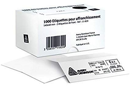 Avery Frankieretiketten zweifach 175 x 45 mm in Schachtel 1.000 Stück