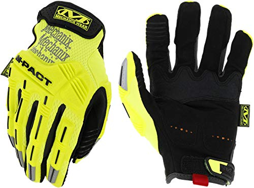 Mechanix Wear Mechanix Herren Hi-viz M-pact® handschoenen (medium, fluorescerend geel) Hochsichtbare Handschuhe mit Sto schutz, Fluoreszierendes Gelb, M EU