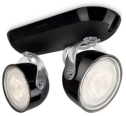 Philips 532323016 Dyna Lampada con 2 Faretti a LED, Nero