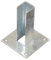 Bodenplatte, zum Aufschrauben 60x60 mm - für Doppelstabpfosten