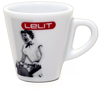 Lelit Espresso Tassen mit Untertassen - Kaffeetassen aus Porzellan - 6 Stück - Weiß