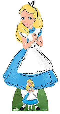SC853 Alice Lifesize Cardboard Cutout Standee from Disney's Alice in Wonderland Party and Display Item 159cm Tall