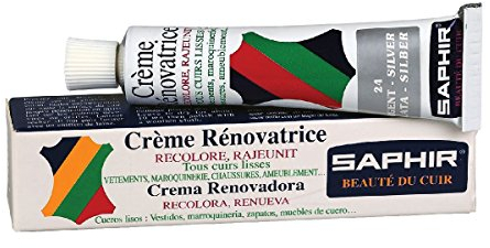 Saphir Cirage Crème Rénovatrice Argent Métallisé 24, Tube 25 ml
