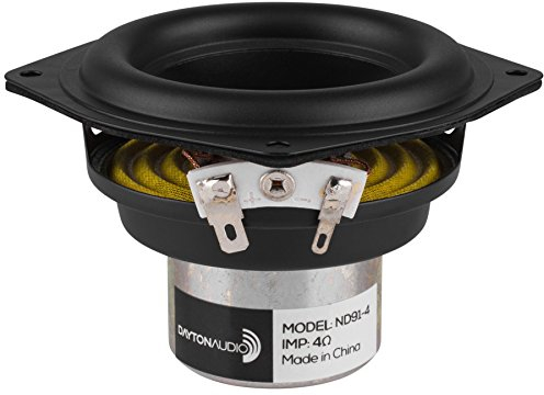 Dayton Audio ND91-4 3-1/2 Aluminum Cone Full-Range Driver 4 Ohm