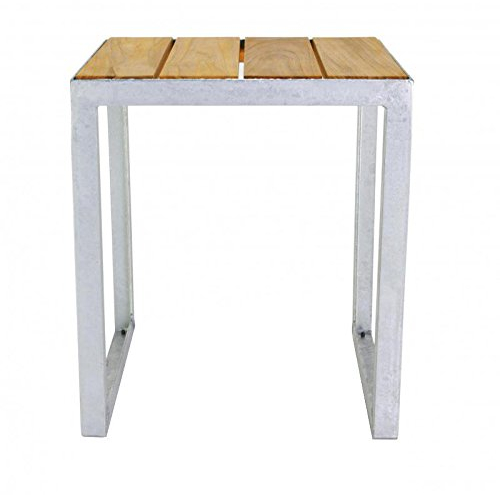 jankurtz Hocker Jever mit Teakbelattung, ca. 40x40 cm